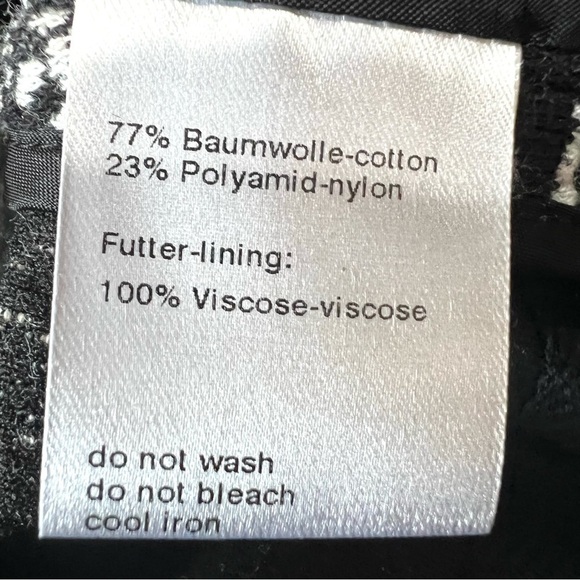 Akris Punto Black & White Cotton Tweed Sweater Casual Coat Womens Size 10 - Picture 12 of 14